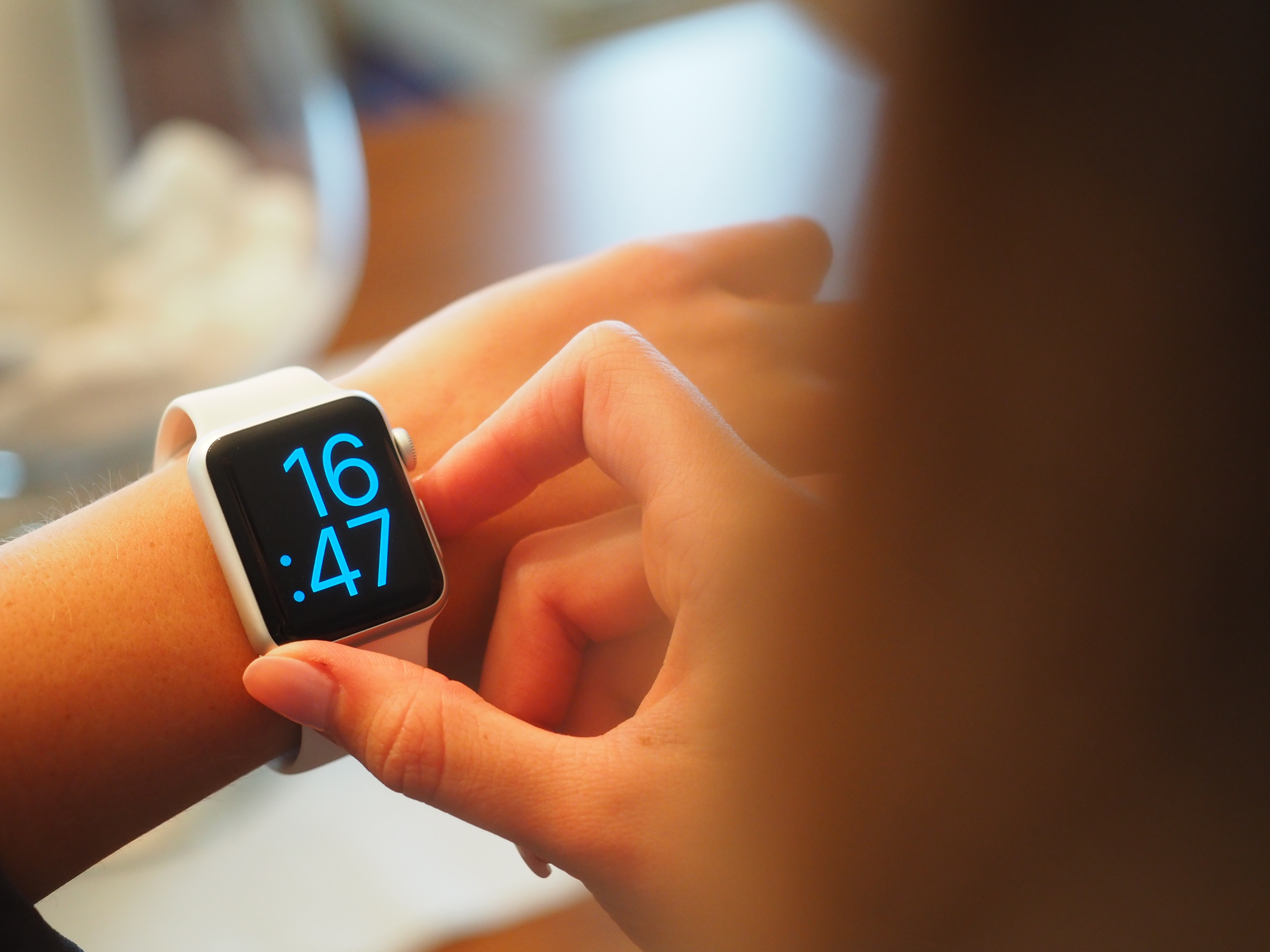 digital time shown on watch