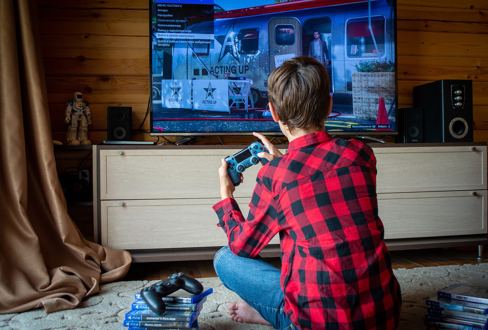playing computer games